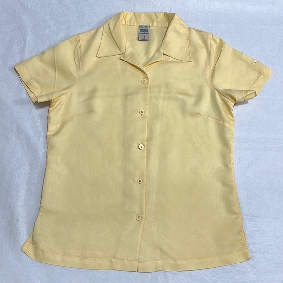 Women's Short Sleeve Button Down Camp Shirt - Size: 2XL - Picture 1 of 11